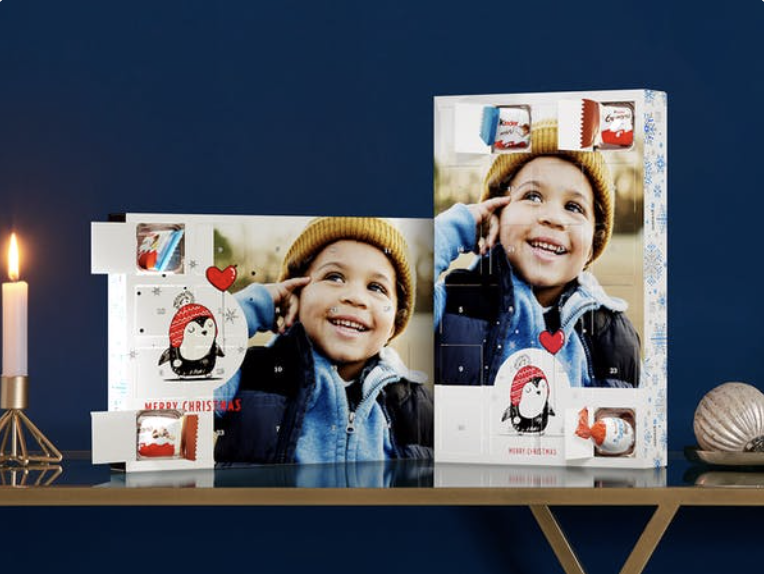 Fotoadventskalender für Kinder mit Schokolade