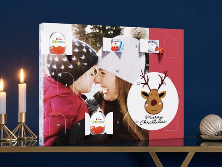 Fotoadventskalender für Kinder mit Schokolade