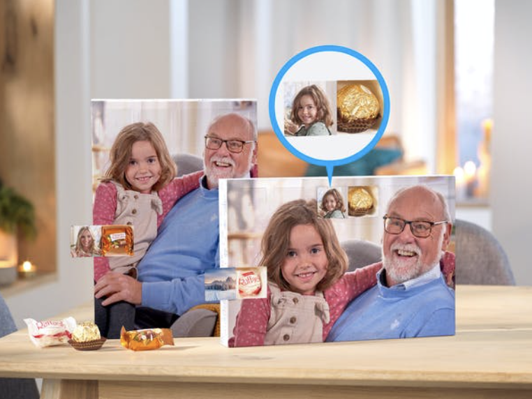 Fotoadventskalender für Kinder mit Schokolade